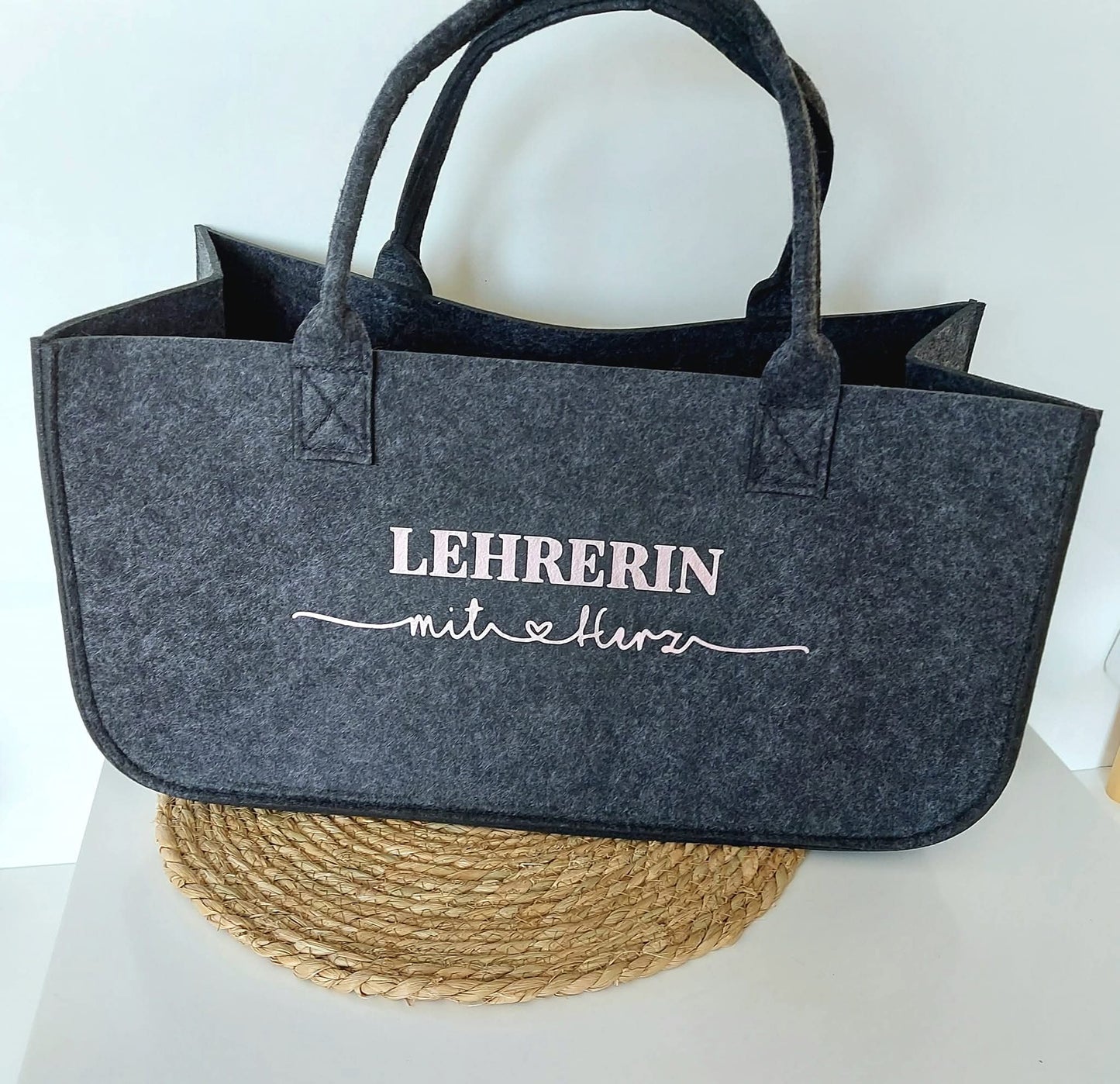 XL Filztasche "mit Herz"