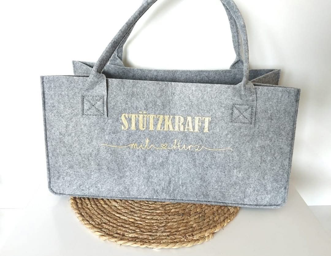 XL Filztasche "mit Herz"