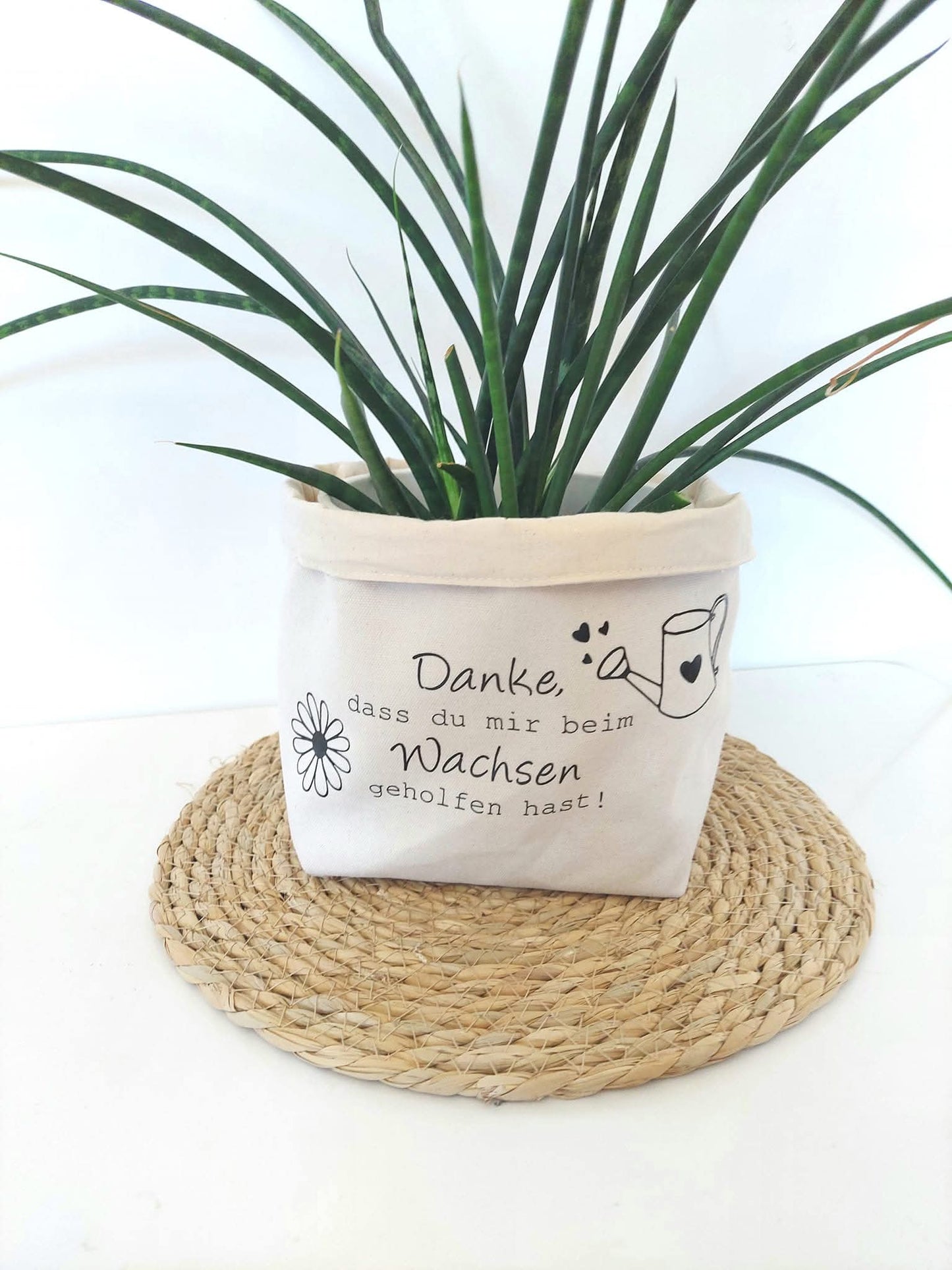 Blumenübertopf "Danke"