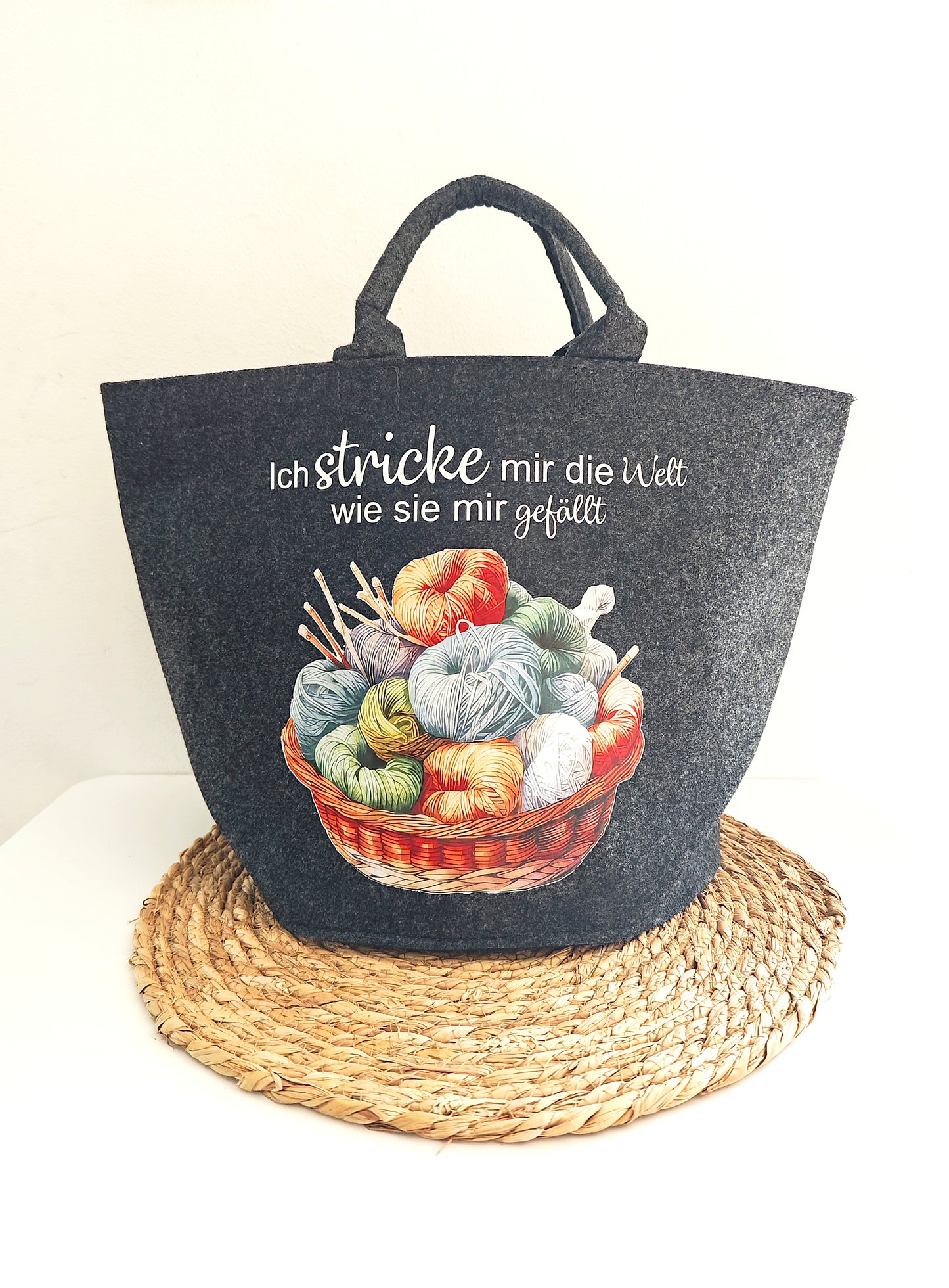 Korbtasche "Stricken & Häkeln"