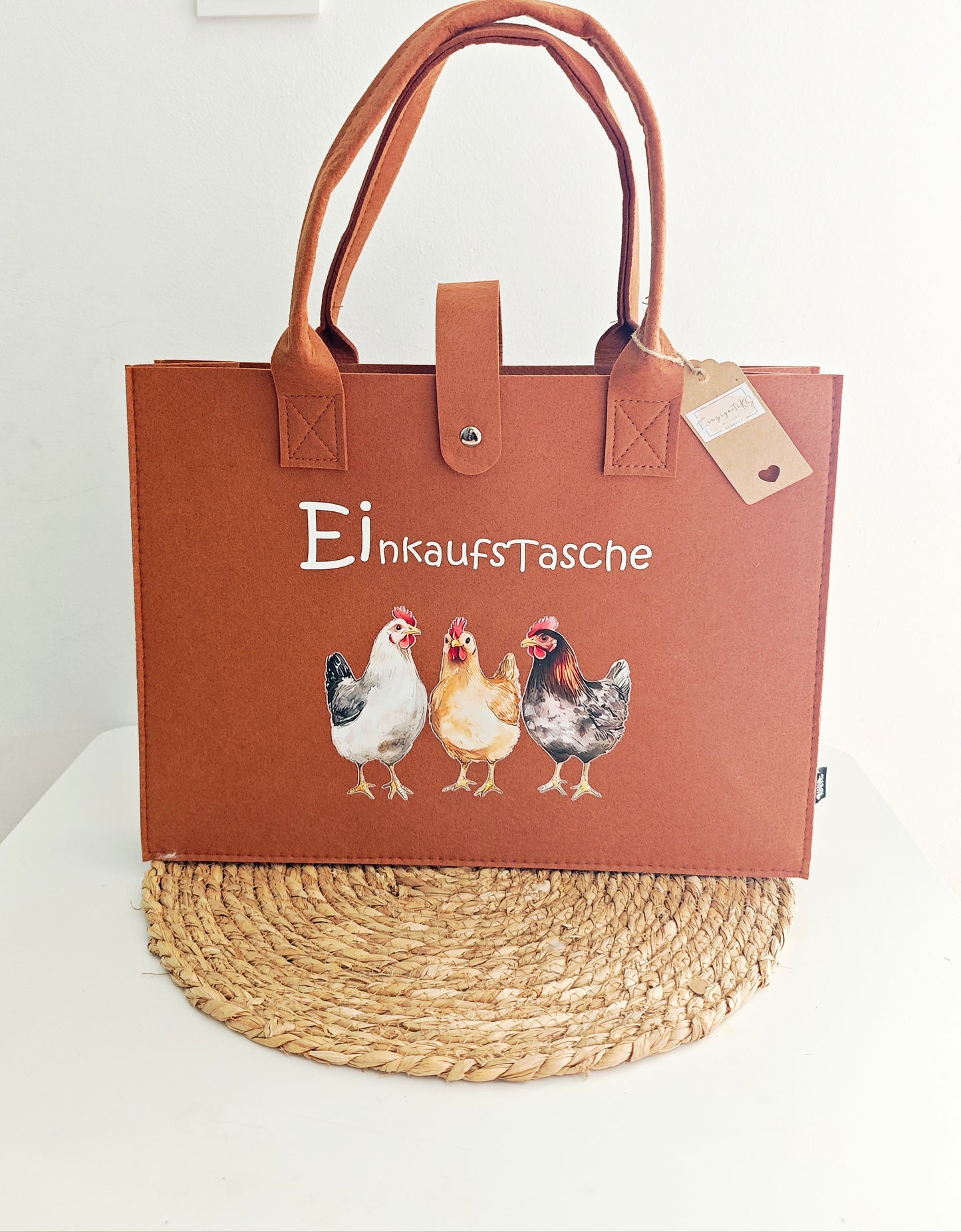 Filztasche "Hühner"