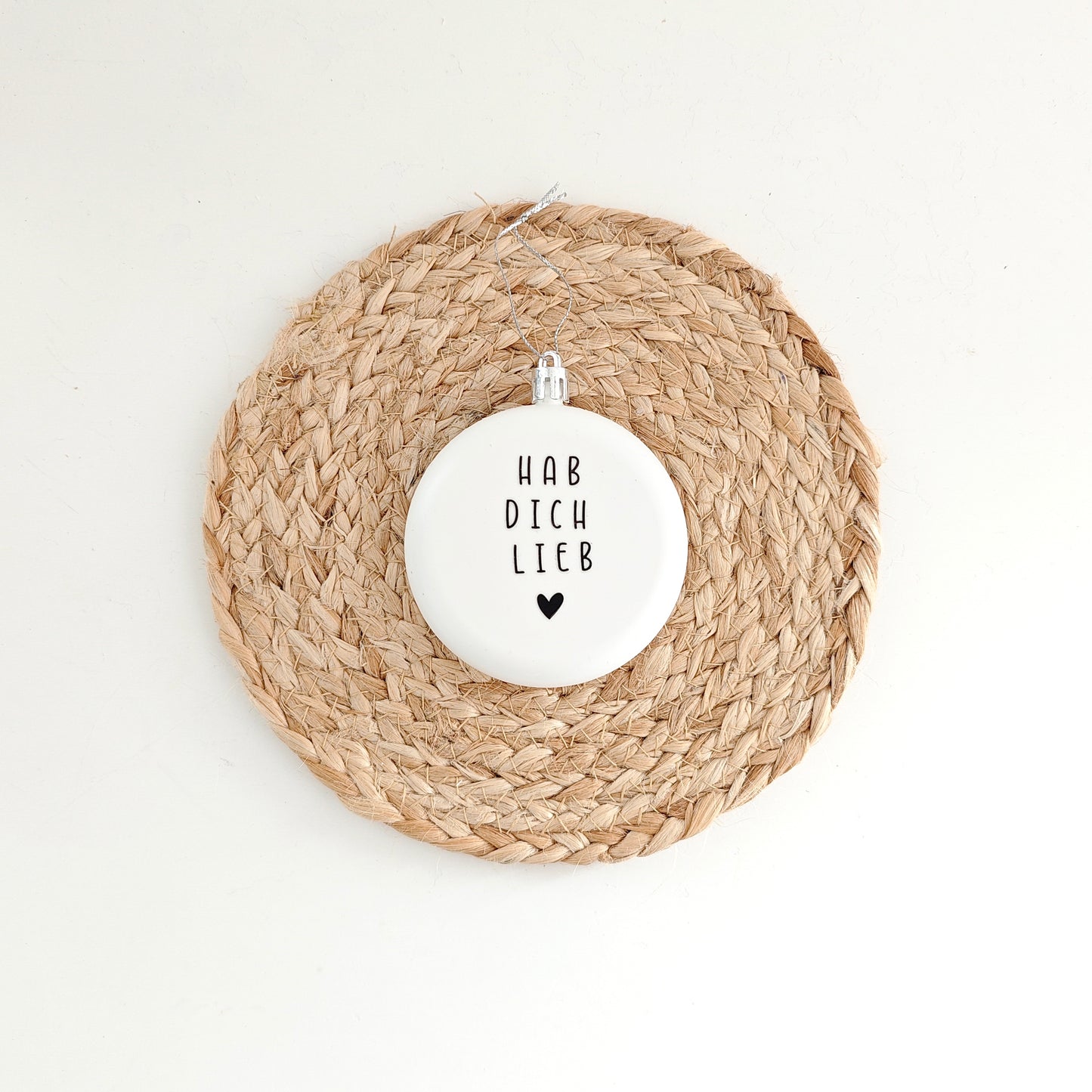 Weihnachtskugeln "Hab dich lieb"