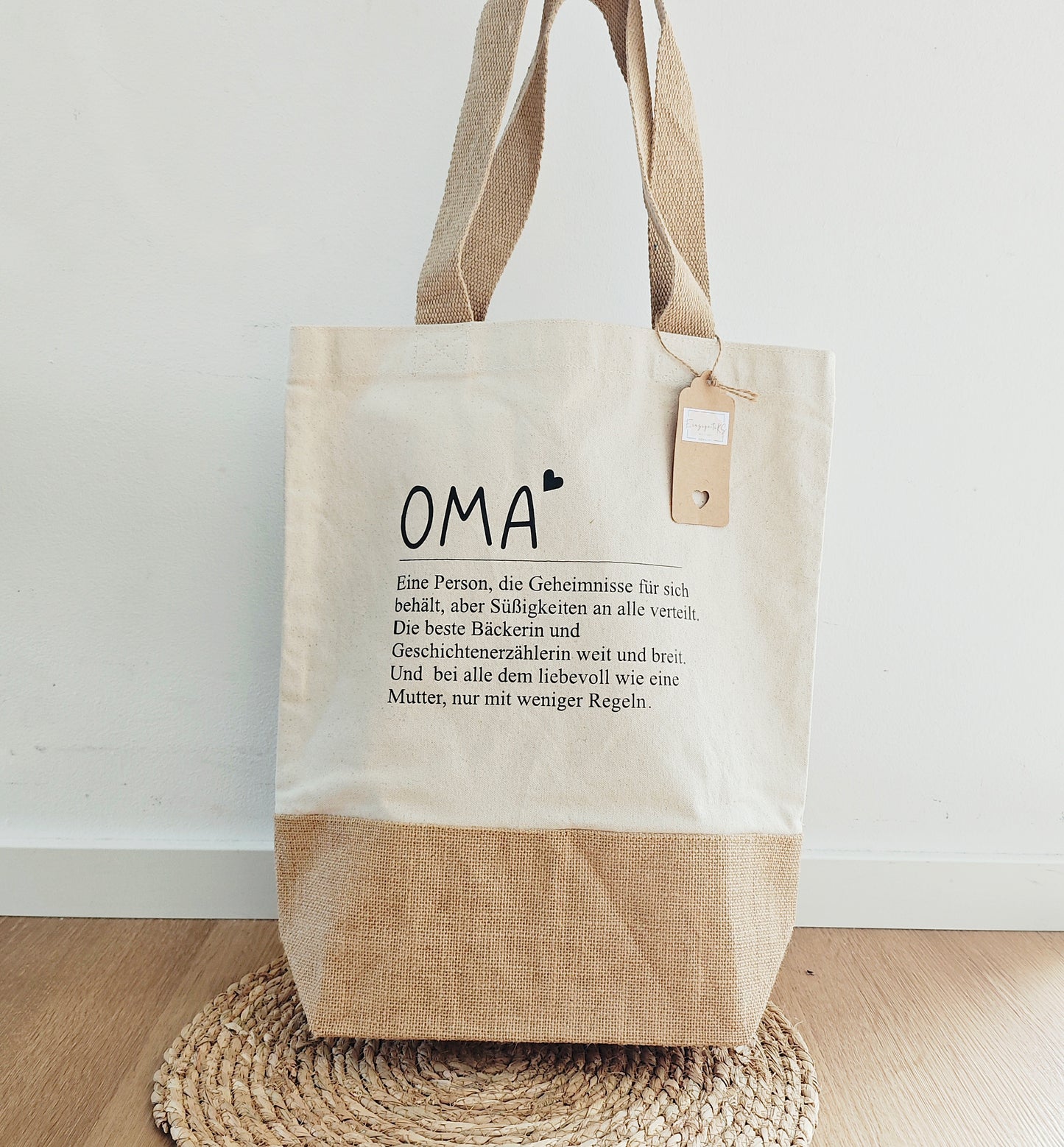 Tasche mit Jute "Oma"
