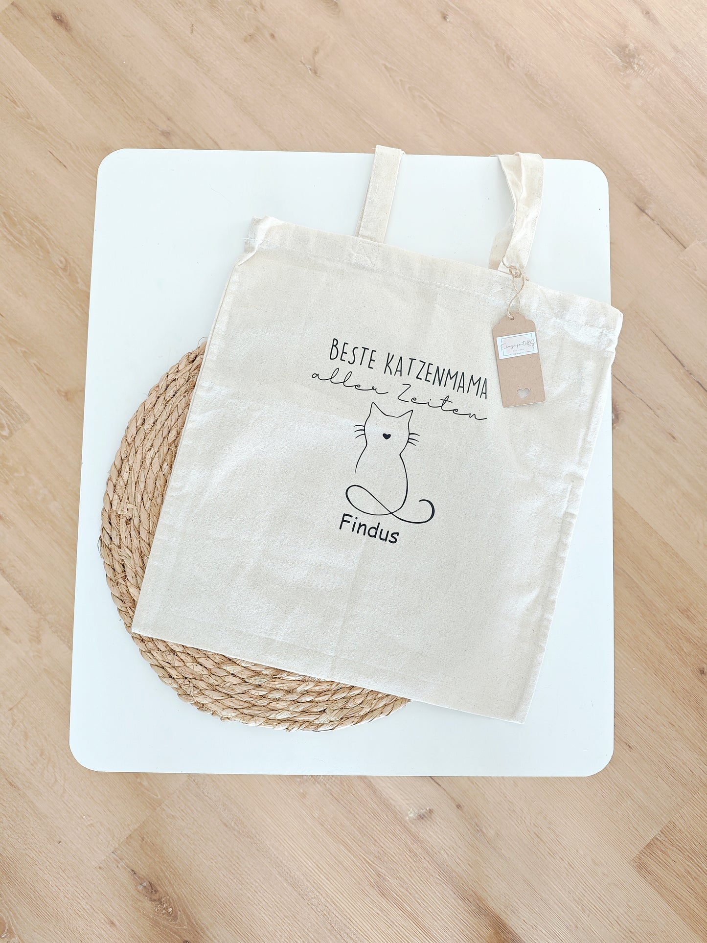 Baunwolltasche personalisiert "Katzen Mama"