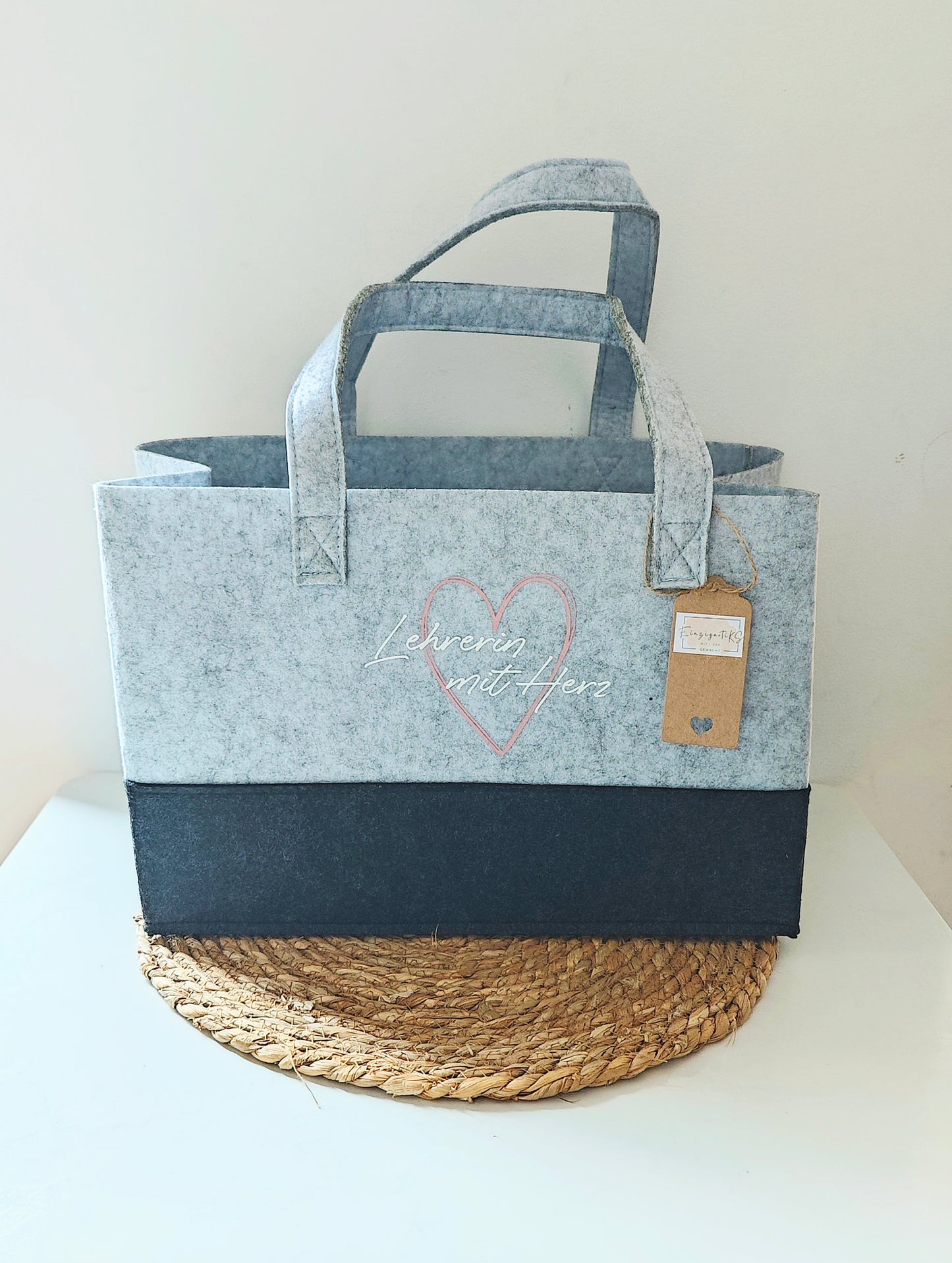 Filztasche L "Lehrerin mit Herz"