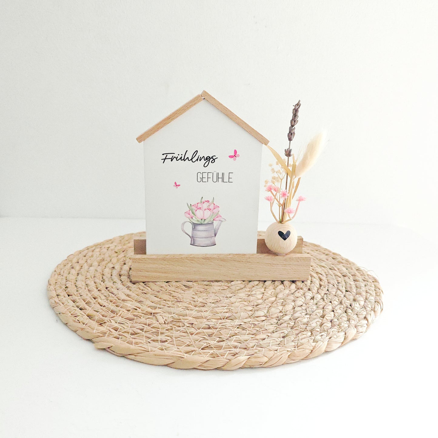 Deko Häuschen groß "Frühlingsgefühle"