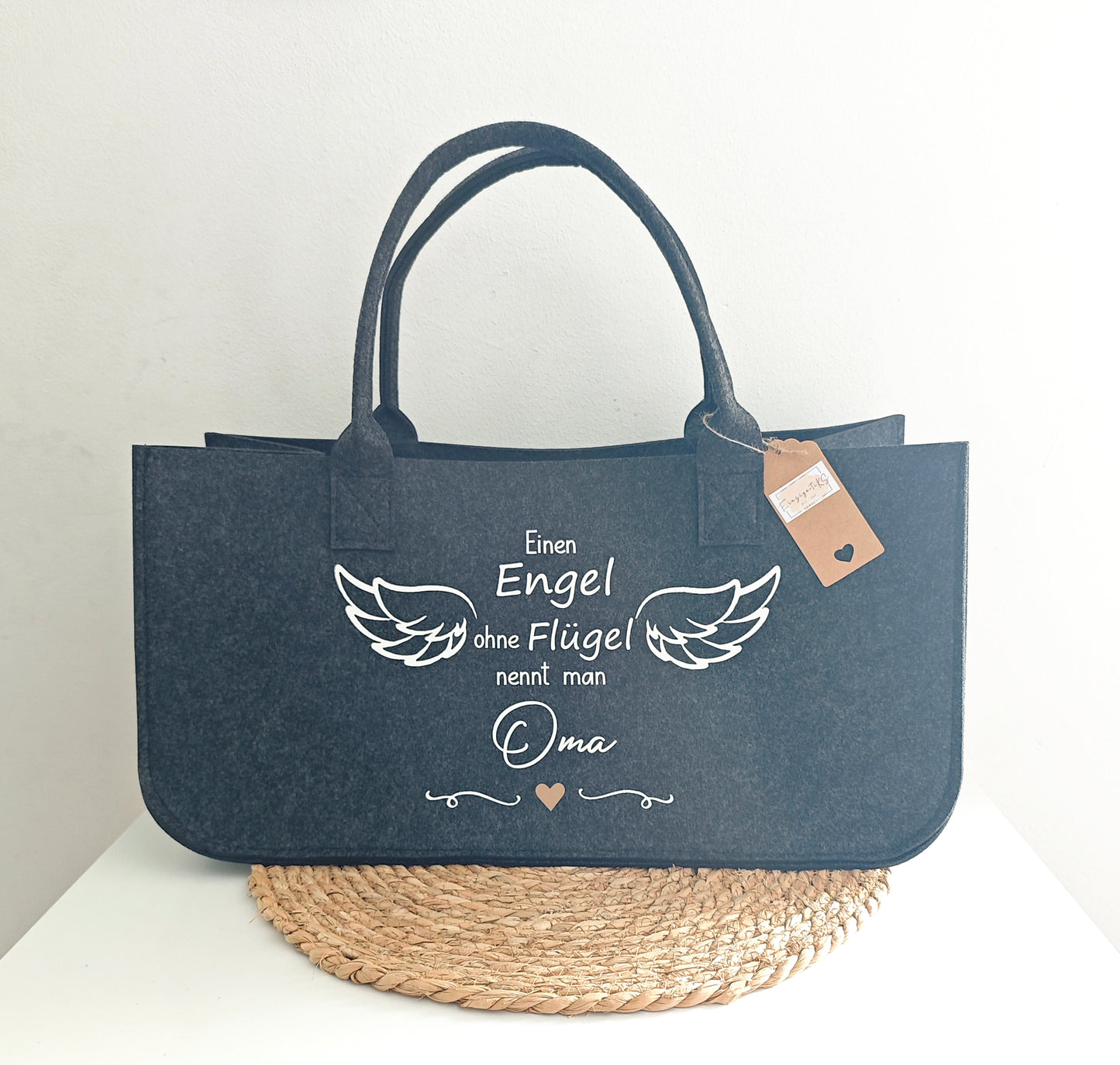XL Filztasche "Einen Engel ohne Flügel"