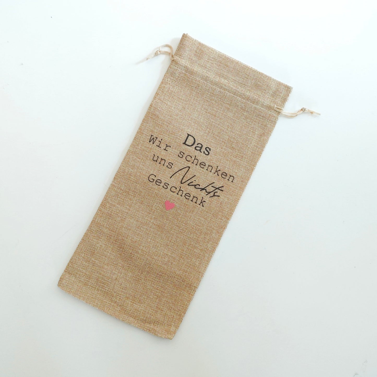 Flaschen Beutel "Geschenk"