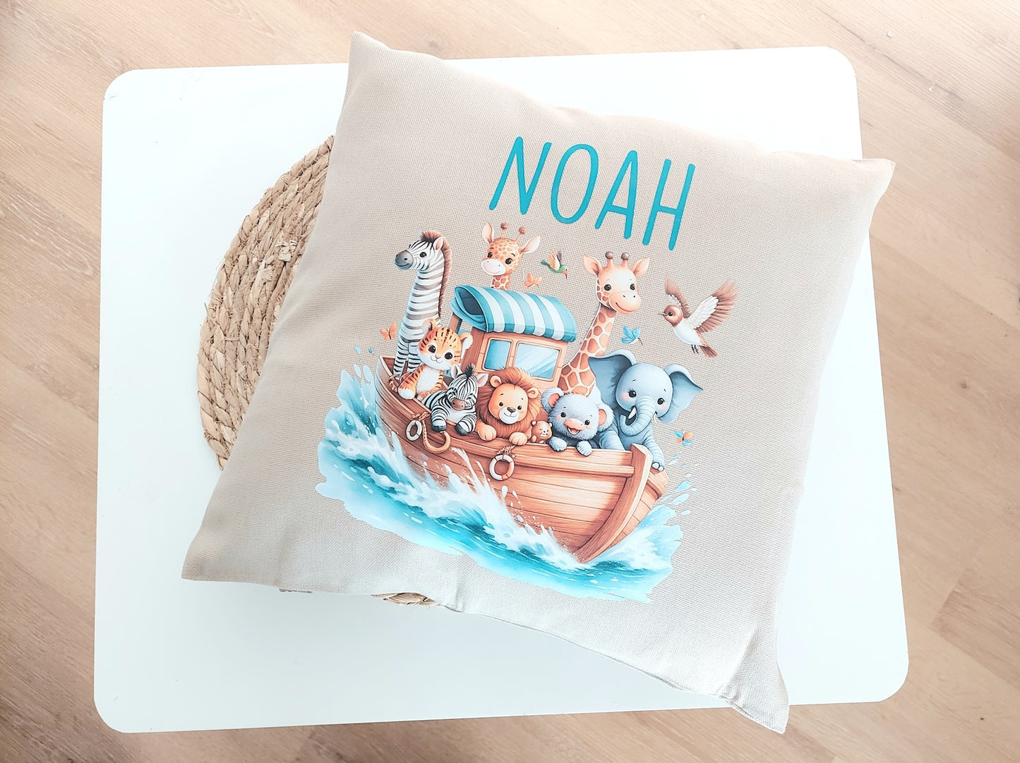 Personalisiertes Kissen "Arche Noah"