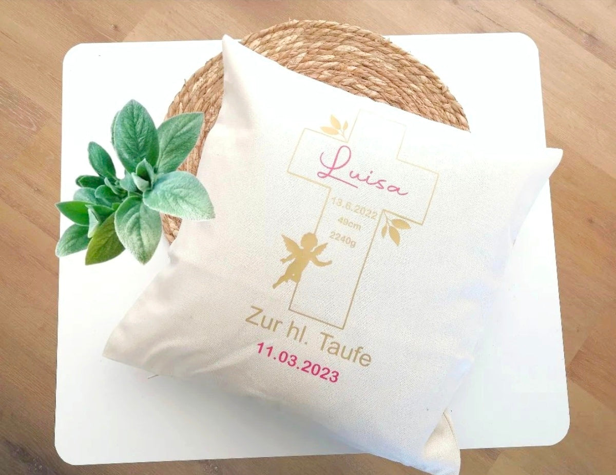 Personalisiertes Kissen zur Taufe