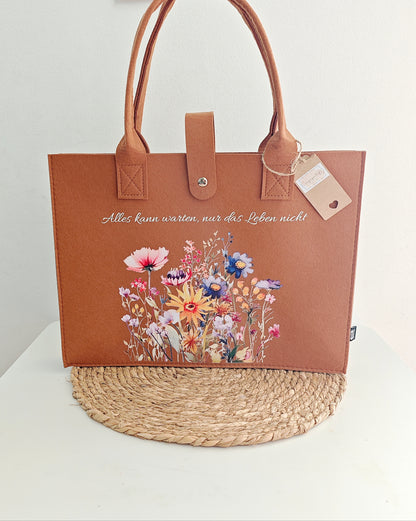 Filztasche "Blumenwiese"