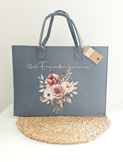 Filztasche L "Beste Freundin",