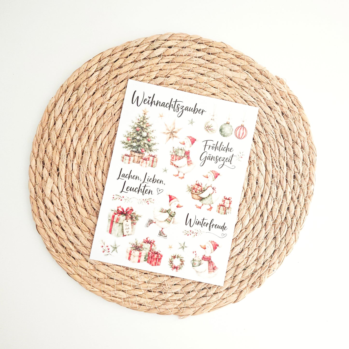 Rub on "Weihnachtsgänse"