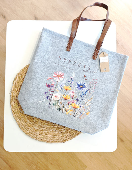 Filztasche "Herzensmensch"
