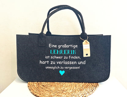 XL Filztasche "Lehrerin"