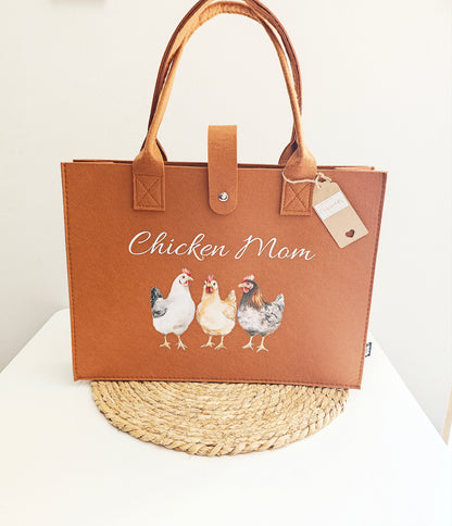 Filztasche "Hühner"