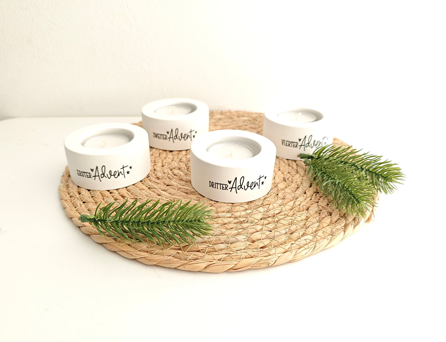 Adventskranz Teelichter S