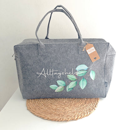 XL Tasche mit Zipp "Alltagsheldin"