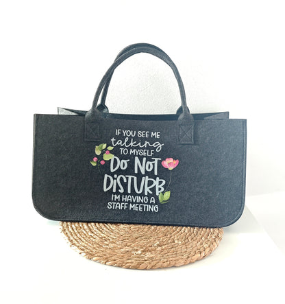 Filztasche XL "Do not disturb"