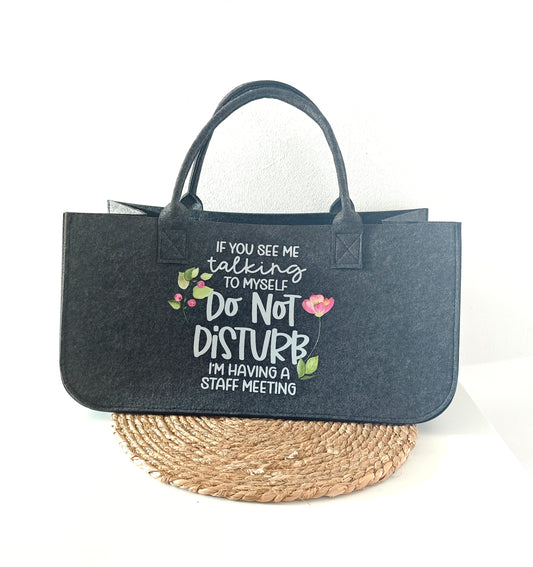 Filztasche XL "Do not disturb"