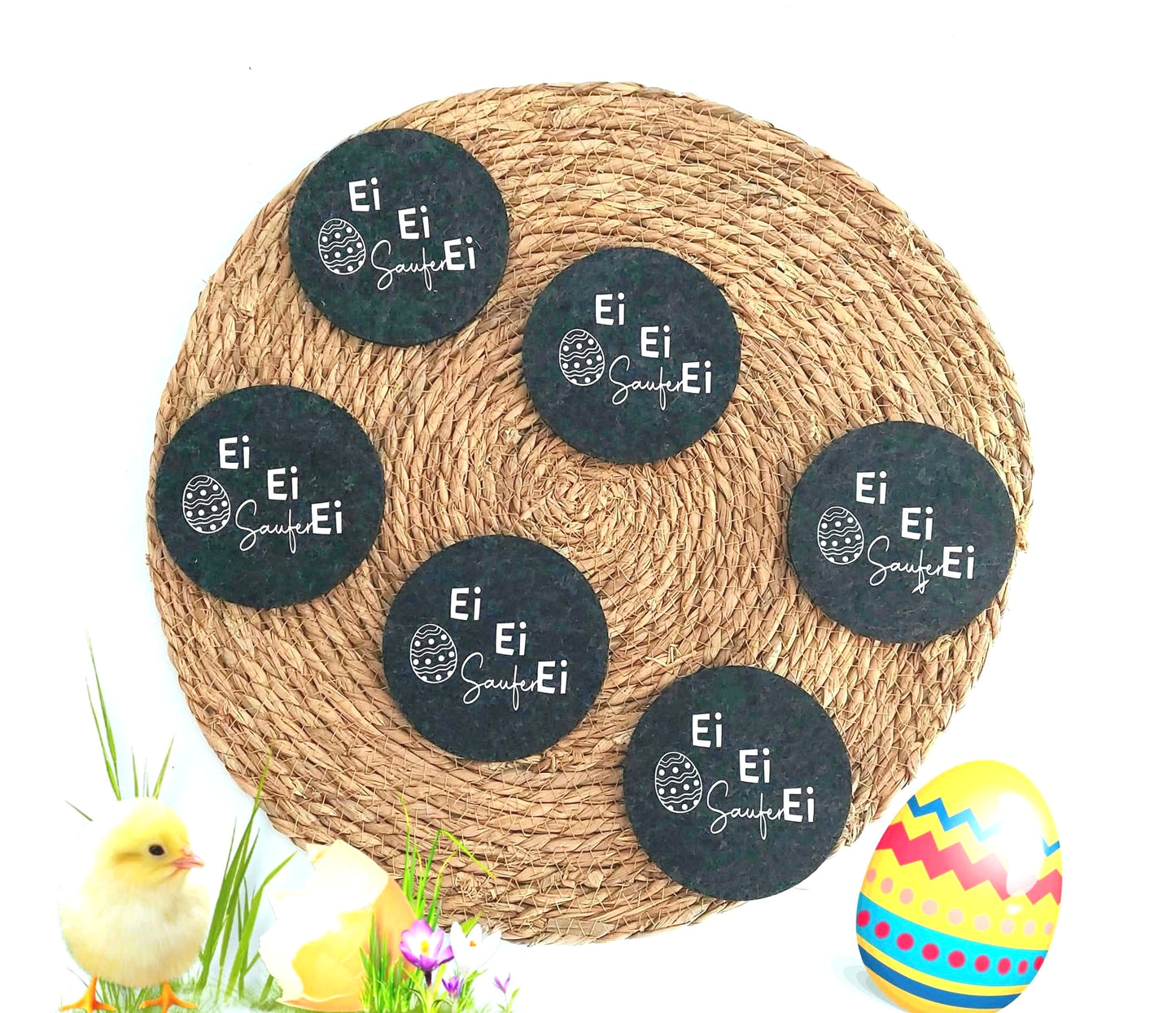 Glasuntersetzer Ostern