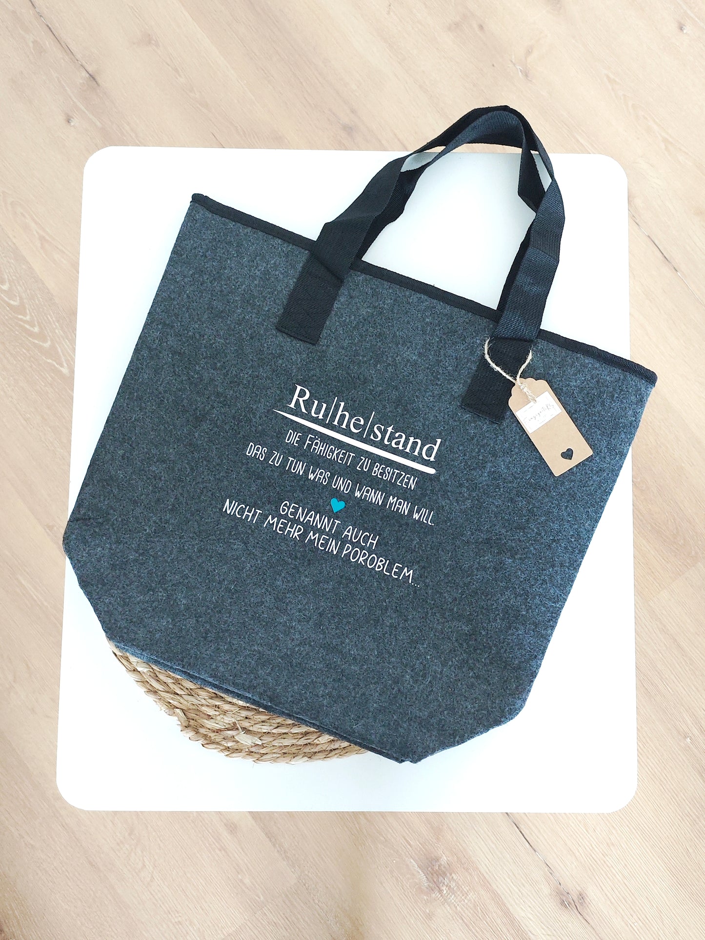 Filztasche mit Innenfach "Ruhestand"