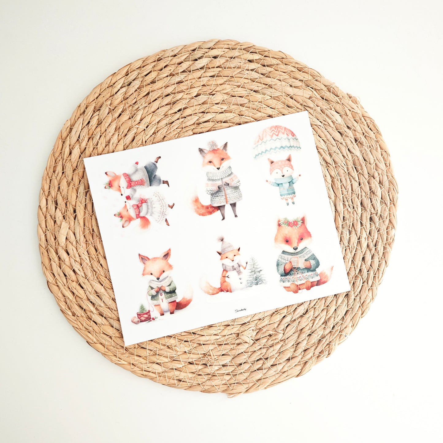 Rub on "Weihnachts Fuchs"