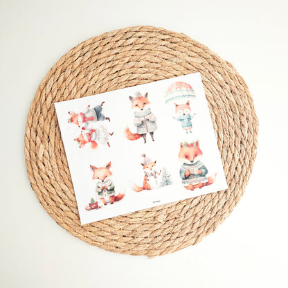 Rub on "Weihnachts Fuchs"