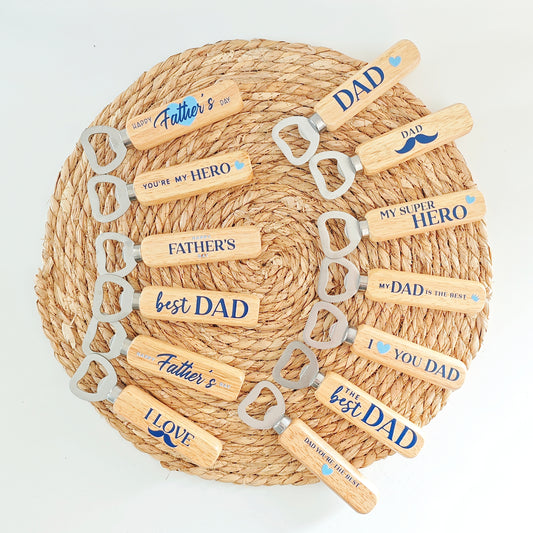 Holz Flaschenöffner "Vatertag"