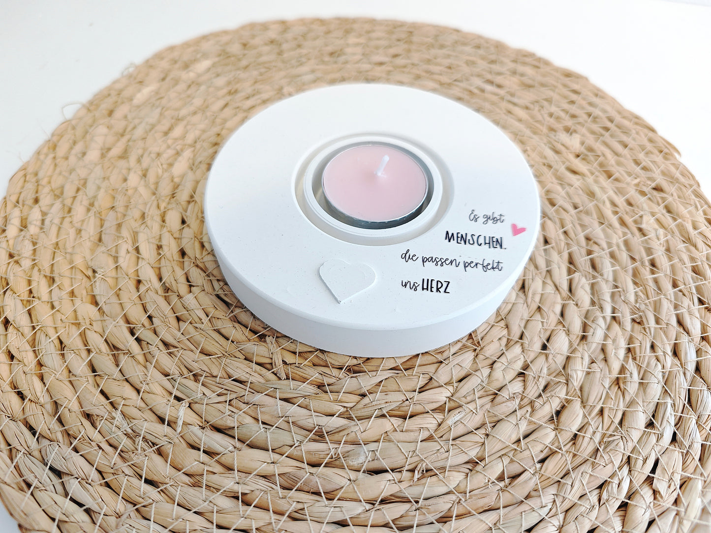 Kerzenhalter "Es gibt Menschen"