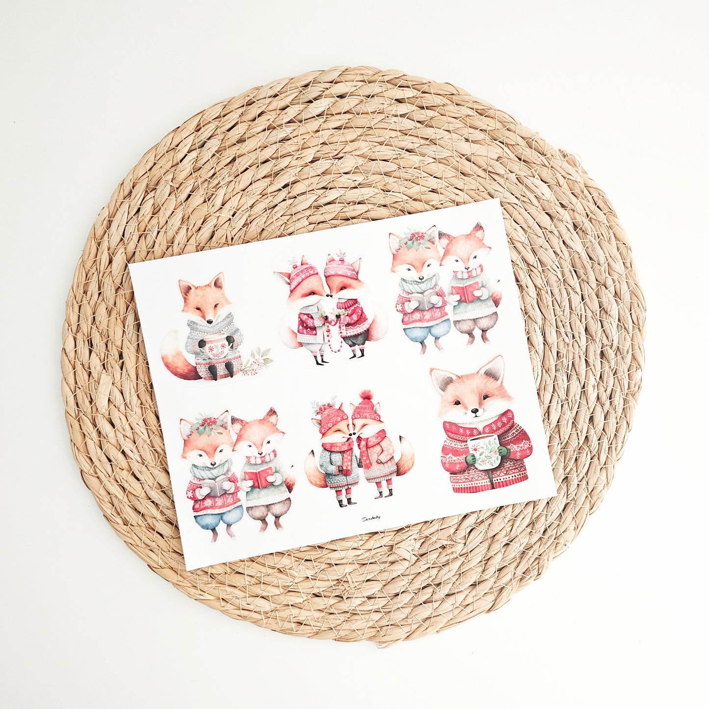 Rub on "Weihnachts Fuchs"