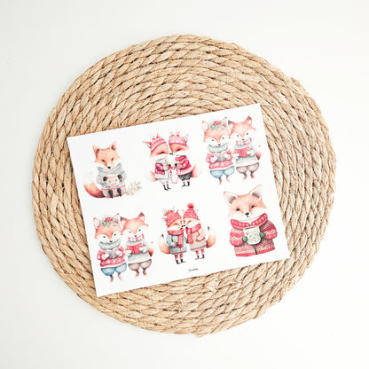 Rub on "Weihnachts Fuchs"