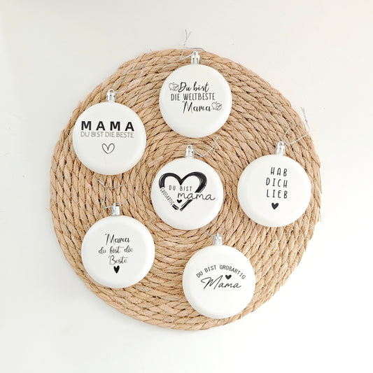 Weihnachtskugeln "Mama"