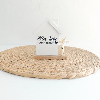 Deko Häuschen "Hochzeit"