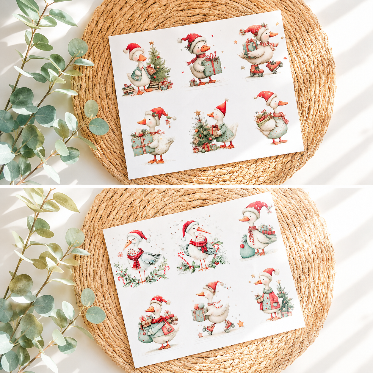 Rub on "Weihnachts Enten"