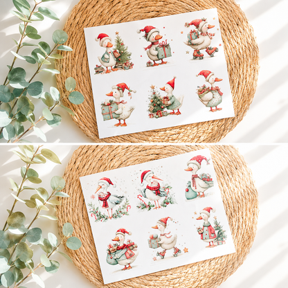 Rub on "Weihnachts Enten"