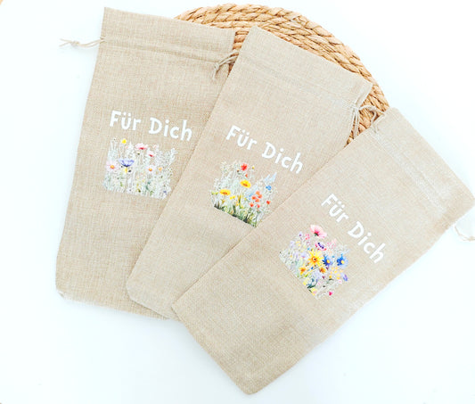 Flaschen Beutel "Für Dich"