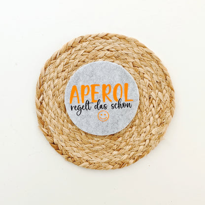 Glasuntersetzer "Aperol"