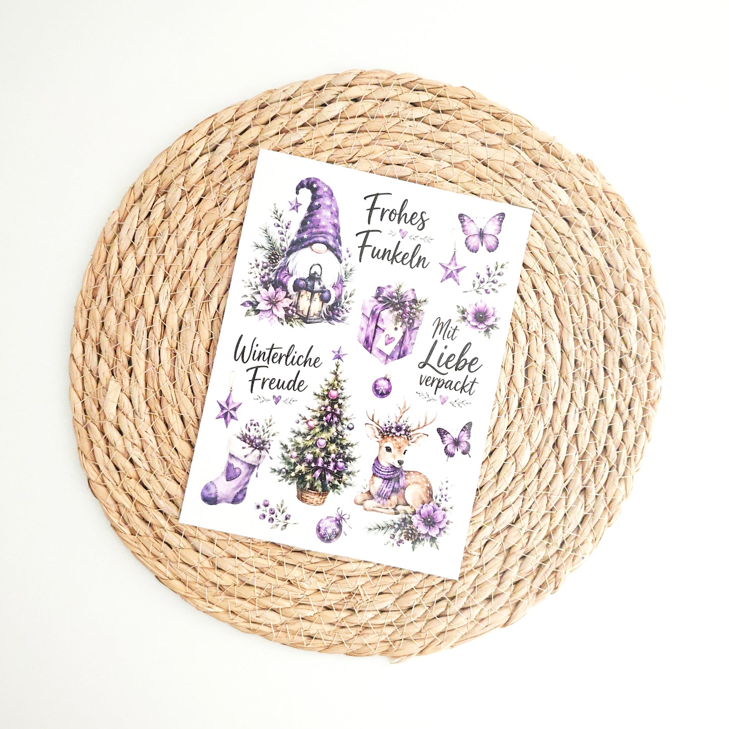 Rub on "Wichtel lila"