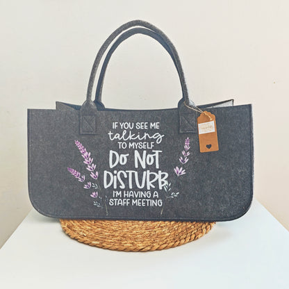 XL Filztasche "Do not disturb"