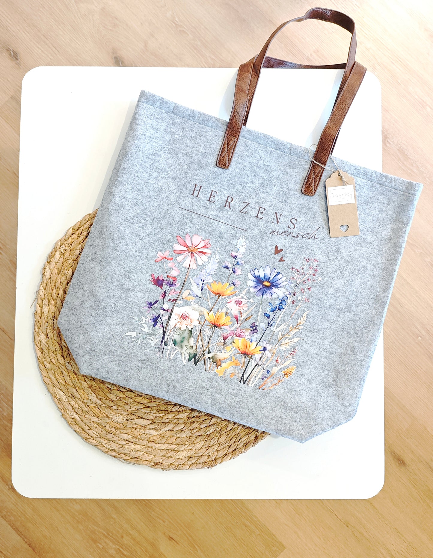 Filztasche "Herzensmensch"