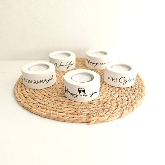 Teelichter L "Neues Jahr"
