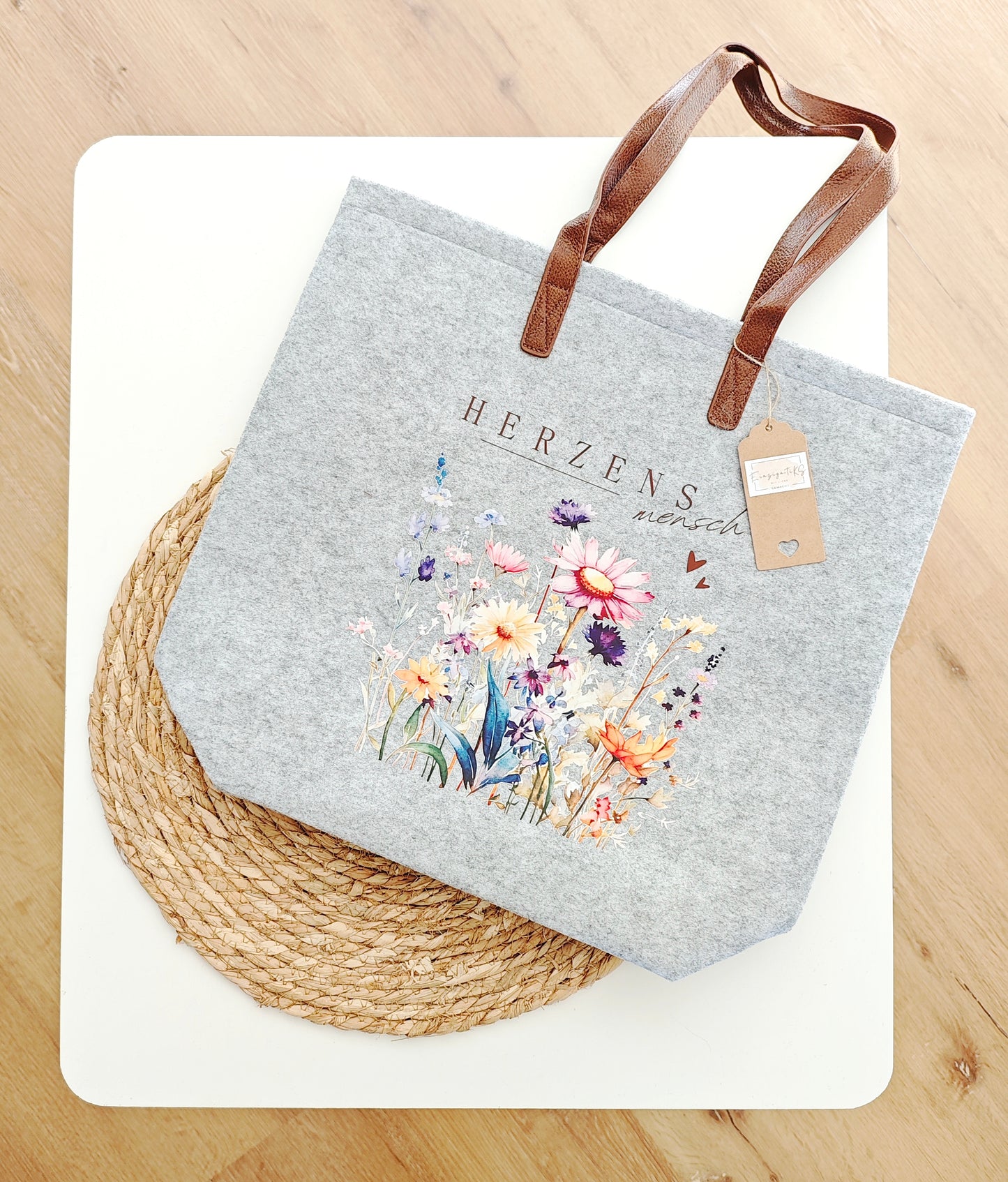 Filztasche "Herzensmensch"