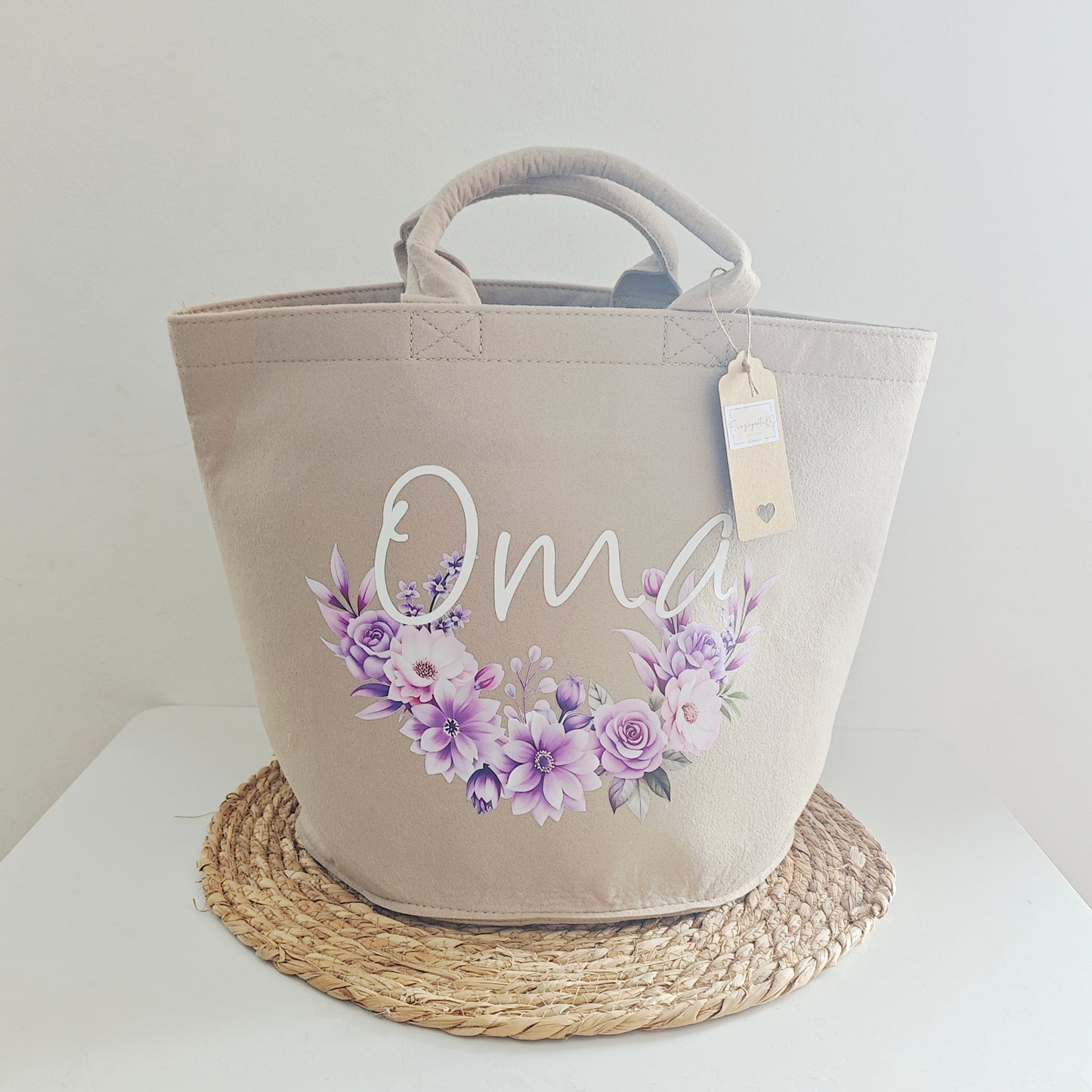Korb Tasche "Oma lila"