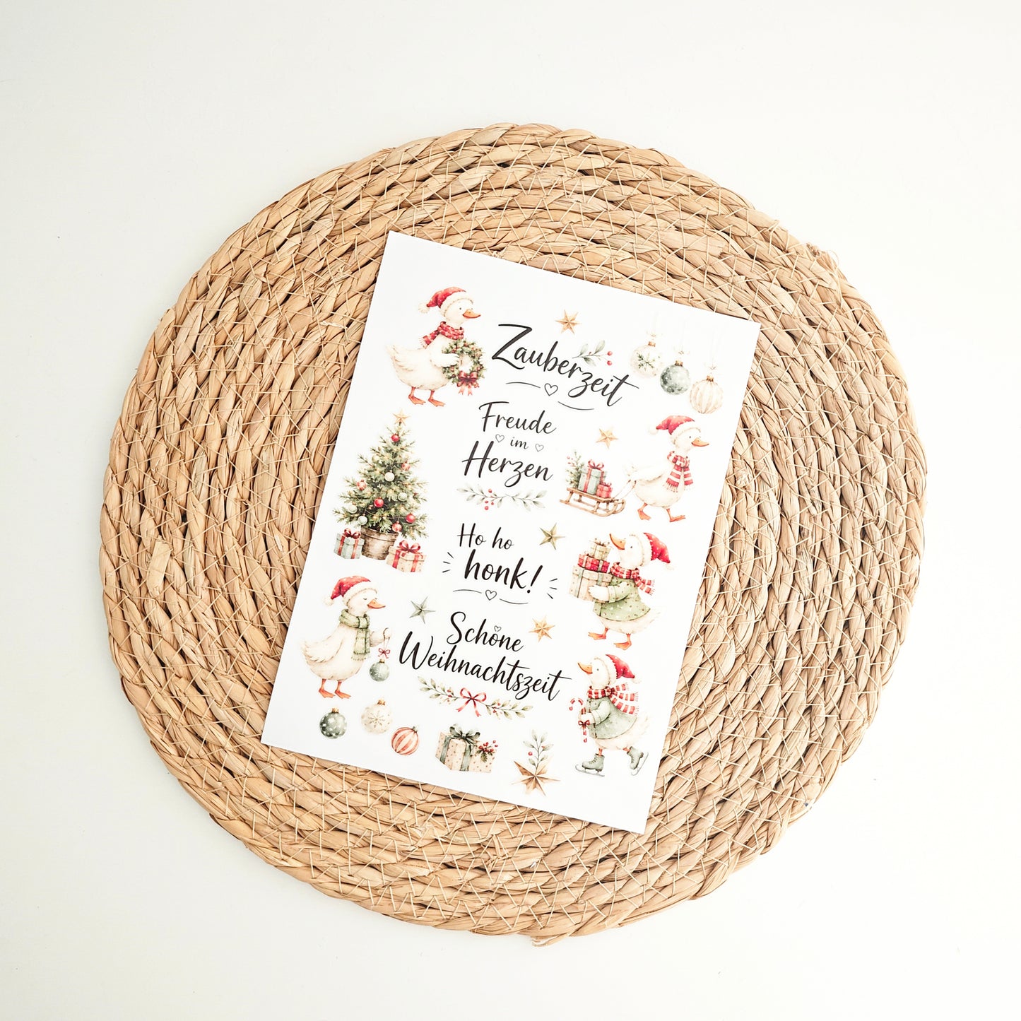 Rub on "Weihnachtsgänse"