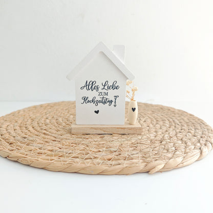 Deko Häuschen "Hochzeit"