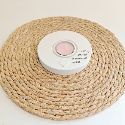 Kerzenhalter "Es gibt Menschen"