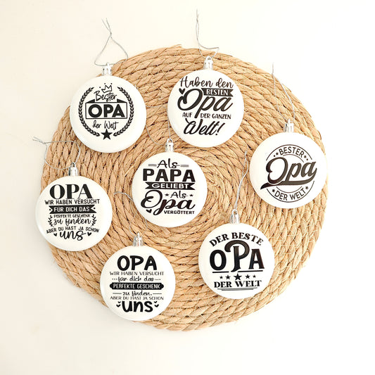 Weihnachtskugel "Opa"