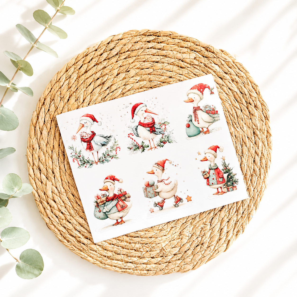 Rub on "Weihnachts Enten"