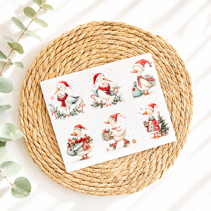 Rub on "Weihnachts Enten"